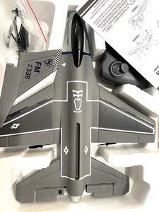 F-16 Falcon Anfänger RC Flugzeug 3 CH 2.4G Militär grau mit 2 Akkus & LEDs RTF! - Bild 1 von 16