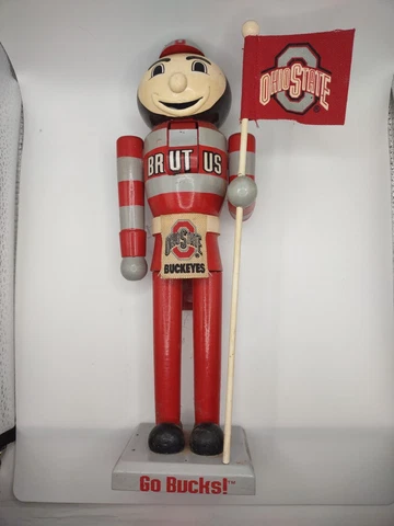 Rare Brutus The Buckeye OSU Ohio State Mascot Nutcracker 12" Limited Edition Cover