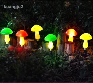 8 Pack Mushroom Solar Lights Outdoor, 23ft 8 Modes Waterproof Solar Garden Light - Picture 1 of 6