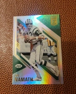 2021 Panini Elite Football JOE NAMATH #18 New York Jets - Picture 1 of 2