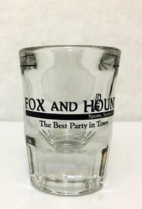 Fox And Hound The Best Party In Town Heavy Bottom Shot Glass - Picture 1 of 7