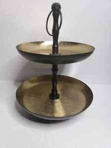 Kirlands Two Tier Metal Seving Tray Stand - Picture 1 of 8