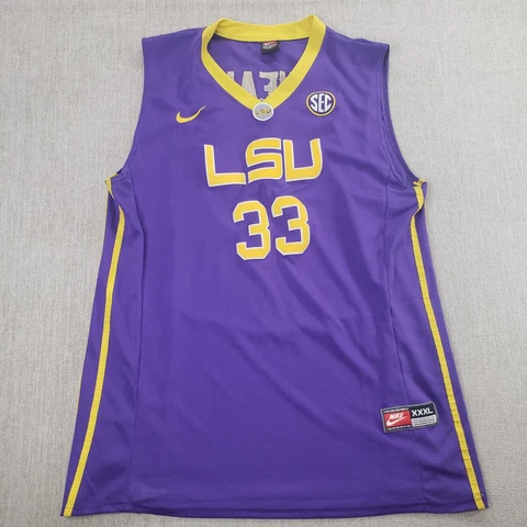 LSU Tigers Shaquille O'Neal Shaq #33 Basketball Jersey Mens XL Cover