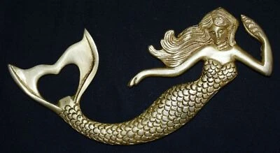 Golden Mermaid Shape Bottle Opener Brass Hotel Bar Restaurant Decor CS91 - Image 1 of 4