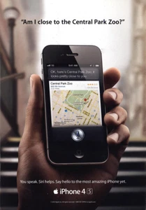 Apple iPhone 4 2012: anuncio impreso vintage del zoológico de Central Park - Imagen 1 de 1