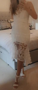 Thurley Size 8 Lace Ivory Dress - Picture 1 of 8