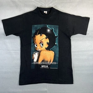 VTG 1995 Betty Boop Got Milk T Shirt Adult Medium Single Stitch Fruit Of Loom - Picture 1 of 14