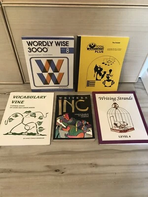Lot of 5 Books-Writing Strands, Worldly Wise 3000, Vocabulary, Homeschool - Image 1 of 4