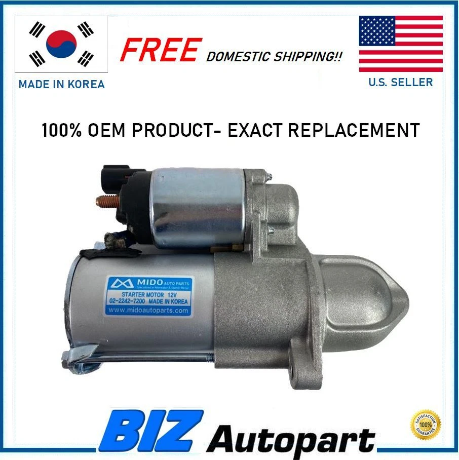 OEM ! STARTER FOR 2006-2015 HYUNDAI SONATA TUCSON GENESIS COUPE OE# 36100-2G200 - Image 1 of 4