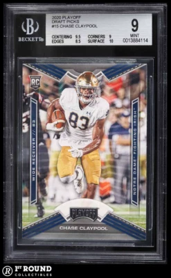 Chase Claypool BGS 9: 2020 Chronicles DP Playoff Rookie Highest Subs POP 2 - Image 1 of 3
