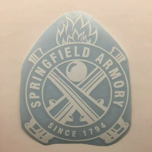 Springfield Armory Logo Die Cut Vinyl Sticker Patriotic Gun USA America Marines - Picture 1 of 3