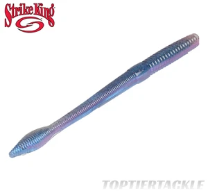 Strike King KVD Perfect Plastics 8” Bullworm OPT 5pk - Prizm Shad - Picture 1 of 1