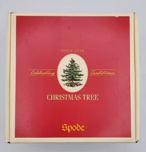 Juego de 4 platos de fiesta Spode árbol de Navidad de 6" - Caja original - Inglaterra - Imagen 1 de 18