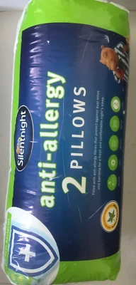 Par de almohadas antialérgicas Silentnight British Allergy Foundation soporte medio Foto 1 de 3