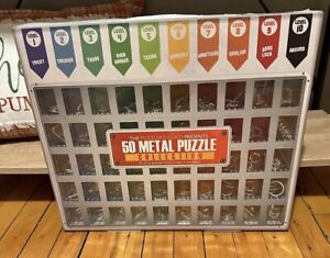 The Puzzlers Guild 50 Metal Puzzle Brain teaser Collection, Great Xmas Gift!