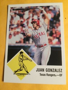 JUAN GONZALEZ 1998 Fleer Tradition Vintage 63 Classic CARD 98 MVP ALL-STAR