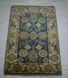 2'0" x 3'0" ft. Oushak Vegetable Dye Hand Knotted Oriental Wool Rug - Picture 1 of 5