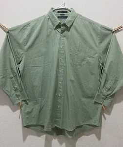 NWT Men's Devon & Jones Nantucket Poplin Shirt Size 3XL Long Sleeve Button Green - Picture 1 of 8
