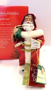1995 Clothtique Santa Collector's Club "Checking His List" 805004 Box & Tags EXC - Picture 1 of 9