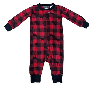 Eddie Bauer Kid's 1 Piece Sleep Wear Tango Red - Picture 1 of 3