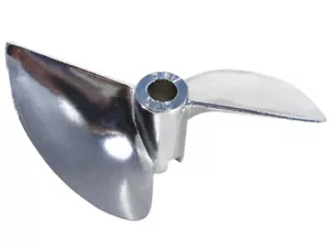 RC Speed Boat 2 blade Propeller D70xP1.5 Chrome Plated Aluminum Ø1/4" -570 - Picture 1 of 1