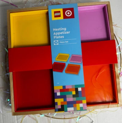 Lego Nested Tray Decor Building Block Plates 5 Pcs - Image 1 of 4