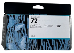 Cartucho de tinta de repuesto compatible con HP 72 para HP C9374A - Foto negro - Imagen 1 de 7
