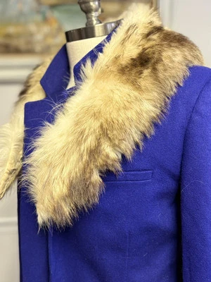 "Estola/chal de piel de coyote vintage para mujer 41""" Foto 1 de 4