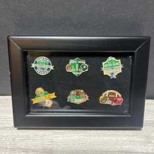 Notre Dame 2016 Football Game Day Pin Set Framed 6-Pin Display ND Irish - Picture 1 of 7