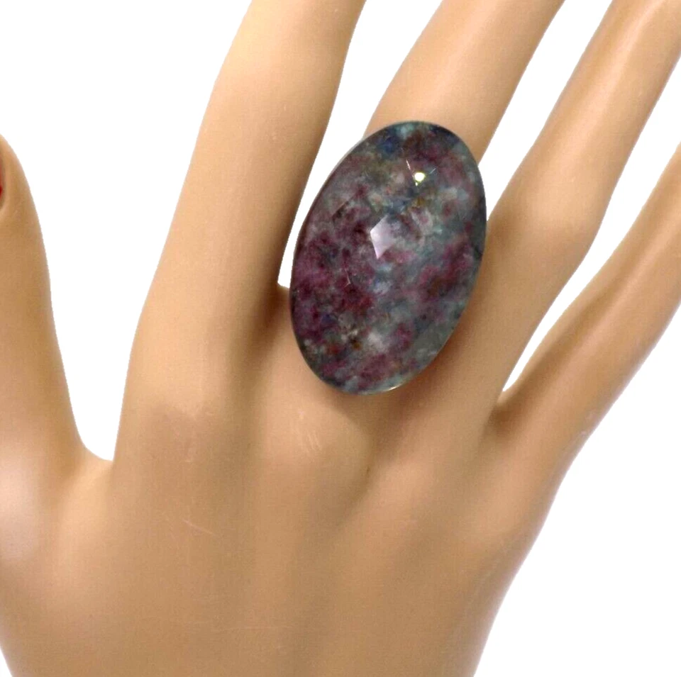 Anillo Colleen López Rubí Áspero Zoisita Triplete 5.75 Plata de Ley 925 $489 HSN Foto 1 de 4