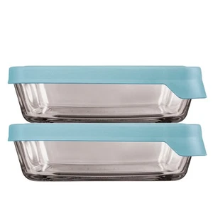 Anchor Hocking Trueseal Storage Container Rectangle 4 Piece Set Blue - Picture 1 of 3