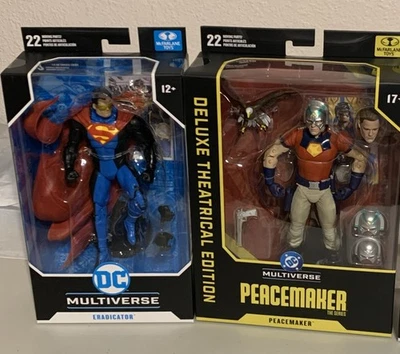 Peacemaker & Erradicator McFarlane Toys DC Multiverse Edición Teatral de Lujo Foto 1 de 4