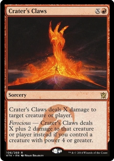 Crater's Claws 106/269 Khans of Tarkir MTG Rare - Image 1 of 1