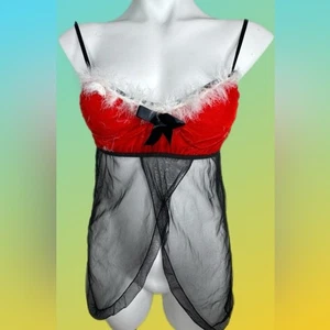 Red and Black Women's Intimate Lingerie Size Medium - Picture 1 of 3