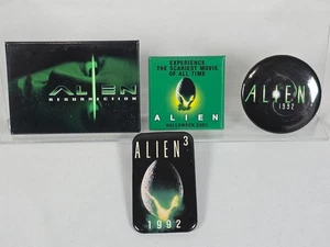 Alien 4 Movie Promo Button Set Alien Resurrection Alien 3 & Rerelease 1992-2003 - Bild 1 von 8