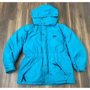 VTG Youth LL Bean Penobscot Parka nylon goose down hooded jacket coat L (14-16) - Picture 1 of 5