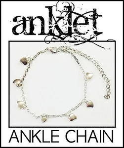 BEAUTIFUL SILVER COLOURED ANKLET ANKLE CHAIN JEWELLERY - Picture 1 of 1