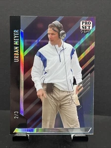 2023 Pro Set Pure Urban Meyer L-UMI Legends Holo Platinum Auto #2/3 - Picture 1 of 2
