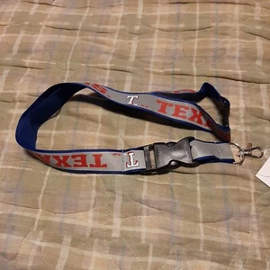 Texas Rangers reflektierendes Team Farbe 24"x 1" Schlüsselband mit abnehmbarer Schnalle - Bild 1 von 3