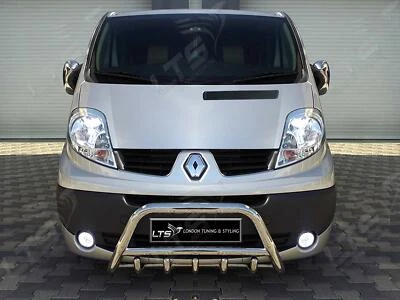LTSAUTO RENAULT MASTER VAUXHALL MOVANO CHROME AXLE NUDGE A-BAR, BULL BAR 2010-ONWARDS