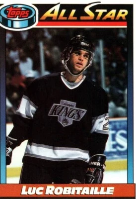 Luc Robitaille LW All Star Topps Ice Hockey Card No 260 1991 - Image 1 of 2