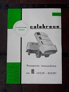 FIAT 650 N 615 N1 TRASPORTO IMMONDIZIE NETTEZZA URBANA CALABRESE originale - Photo 1/4