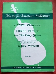 Music for Amateur Orchestras by Henry Purcell Three Pieces From the Fairy Queen - Picture 1 of 1