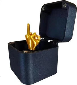 Middle Finger in a Box - Fun Present, Quirky Gift Great Joke Prank Gift for Guys - Picture 1 of 6