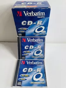Verbatim CD-R Printable 1x 24x Blank Media And Memory Optical 700mb X 10 Box. - Picture 1 of 9