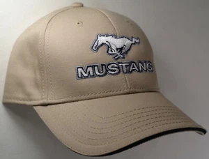 Gorra de sombrero con licencia Ford Mustang pony bronceado línea HR 183 - Imagen 1 de 2