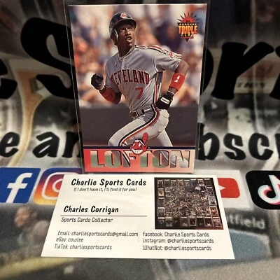 1994 Triple Play #115 Kenny Lofton - Image 1 of 2