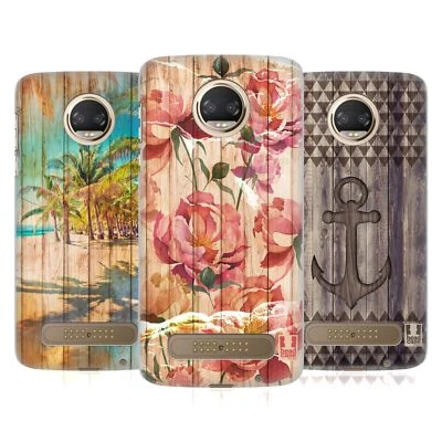 HEAD CASE DESIGNS MIX WOOD PRINTS HARD BACK CASE FOR MOTOROLA PHONES 1 - Image 1 of 4