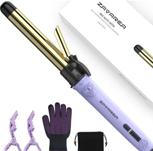 ZAVAREA Rotating Curling Iron Professional 1 in Titanium Automatic Hair Curler - Picture 1 of 13