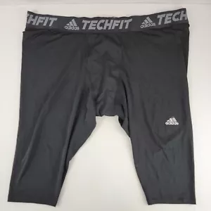Adidas Techfit Kompressionsshorts Herren schwarz Climalite Fitnessstudio Fußballhose 4XL - Bild 1 von 24